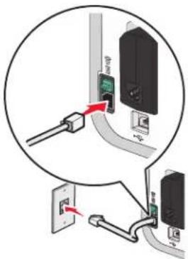 LEXMARK X5630 - Aansluiten op een computer met een modem - 1