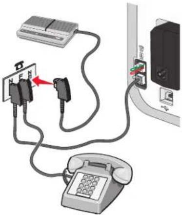 LEXMARK X5630 - Rechtstreeks aansluiten op een wandaansluiting voor telefoons in Duitsland - 4