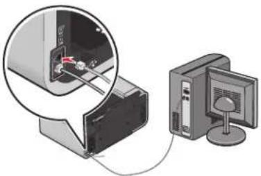 LEXMARK X5630 - Aansluiten op een computer met een modem - 3