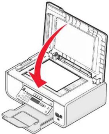 LEXMARK X5630 - Originele documenten op de glasplaat plaatsen - 3