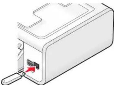 LEXMARK X5630 - Flashstation in de printer plaatsen - 1