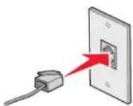 LEXMARK X5630 - Rechtstreeks aansluiten op een wandaansluiting voor telefoons - 2
