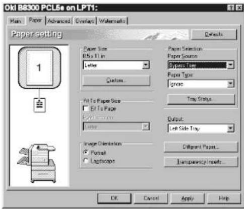 OKI B8300 - De uitvoerlade op de duplexmodule gebruiken - 1