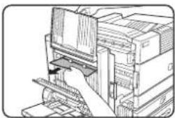 OKI B8300 - PAPIERSTORING IN DE DUPLEXMODULE - 3