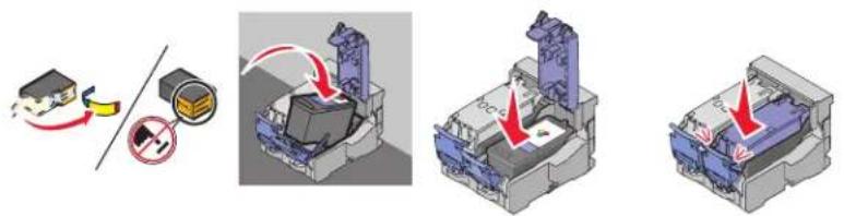 LEXMARK Z2400 - Inktcartridges installeren - 3