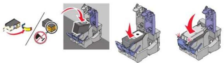 LEXMARK Z2400 - Inktcartridges installeren - 2