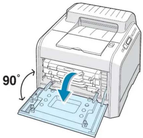 SAMSUNG CLP-550 - In het papieruitvoergebied - 11