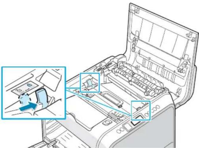 SAMSUNG CLP-550 - De binnenkant van de printer reinigen - 11