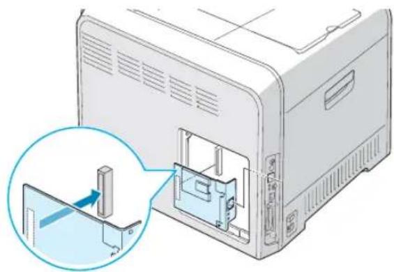 SAMSUNG CLP-550 - Een netwerkkaart installeren - 8