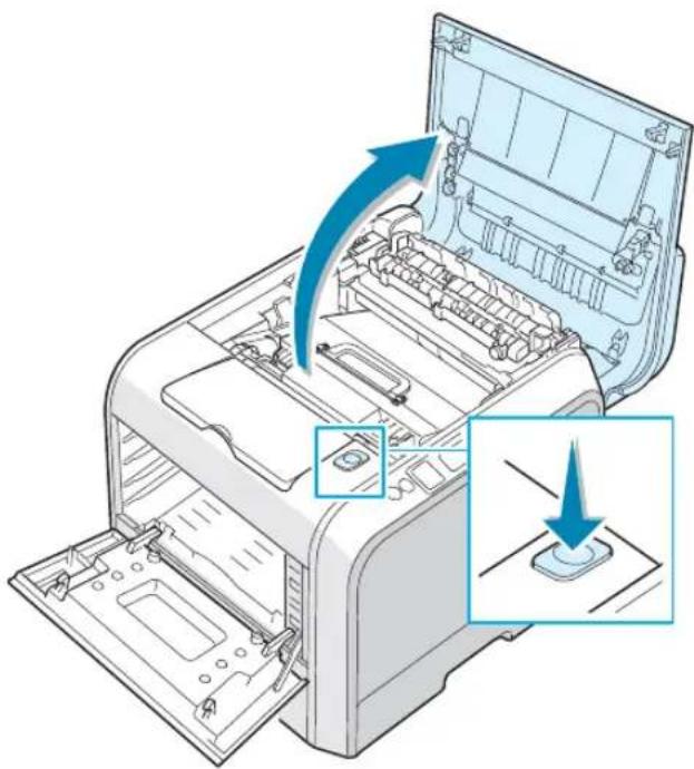 SAMSUNG CLP-550 - De binnenkant van de printer reinigen - 4