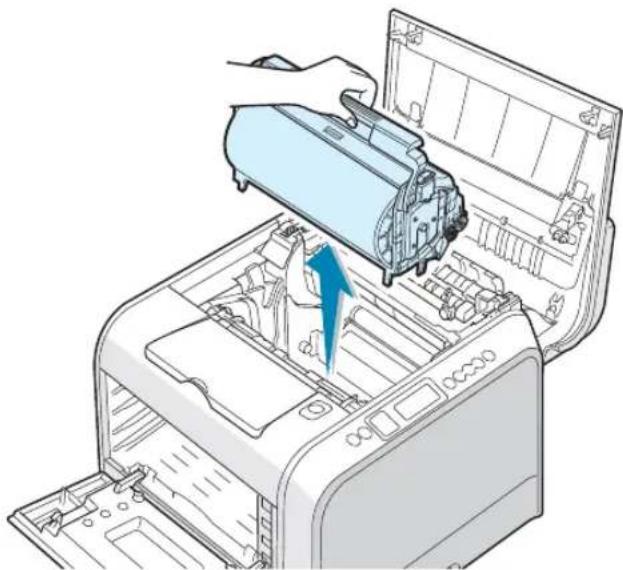 SAMSUNG CLP-550 - De binnenkant van de printer reinigen - 7