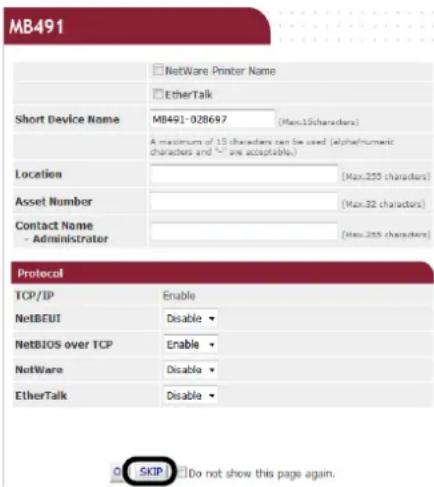 OKI MPS4700 - Klik op [SKIP (SKIP)]. - 1