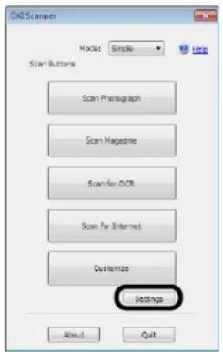 OKI MPS4700 - Klik op [Settings (Settings)]. - 1