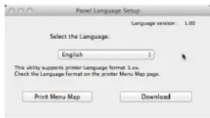 OKI C822dn - Panel Language Setup - 1