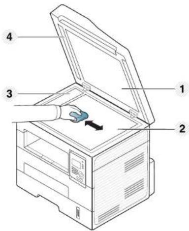 SAMSUNG SCX-4705ND - Scannereenheid reinigen - 1