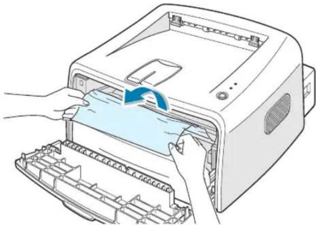 SAMSUNG ML-1750 - Het papier is vastgelopen bij de tonercassette - 3