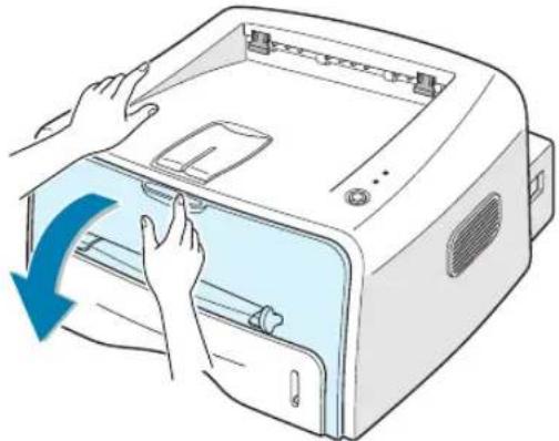 SAMSUNG ML-1750 - Het papier is vastgelopen bij de tonercassette - 1