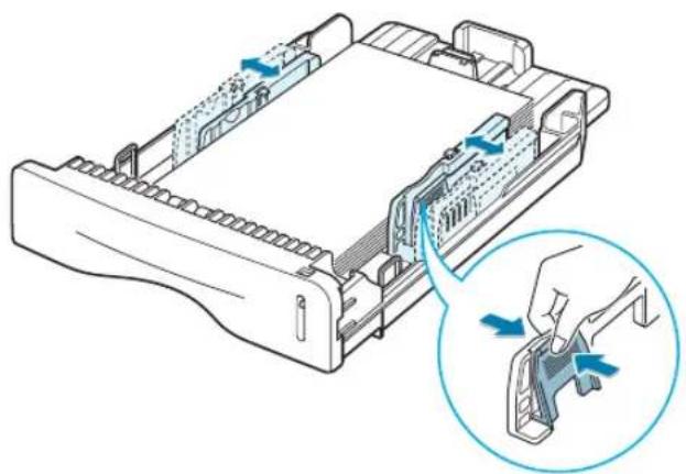 SAMSUNG ML-1750 - Formaat van het papier in de lade wijzigen - 2
