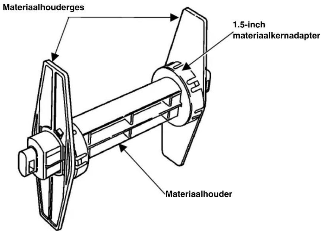 Materiaalhouderges 1.5-inch materiaalkernadapter Materiaalhouder