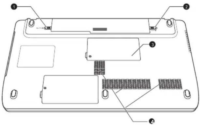 TOSHIBA Satellite Pro L775 - Onderkant - 1