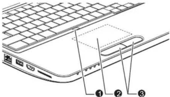 TOSHIBA Satellite Pro L775 - Het touchpad gebruiken - 1