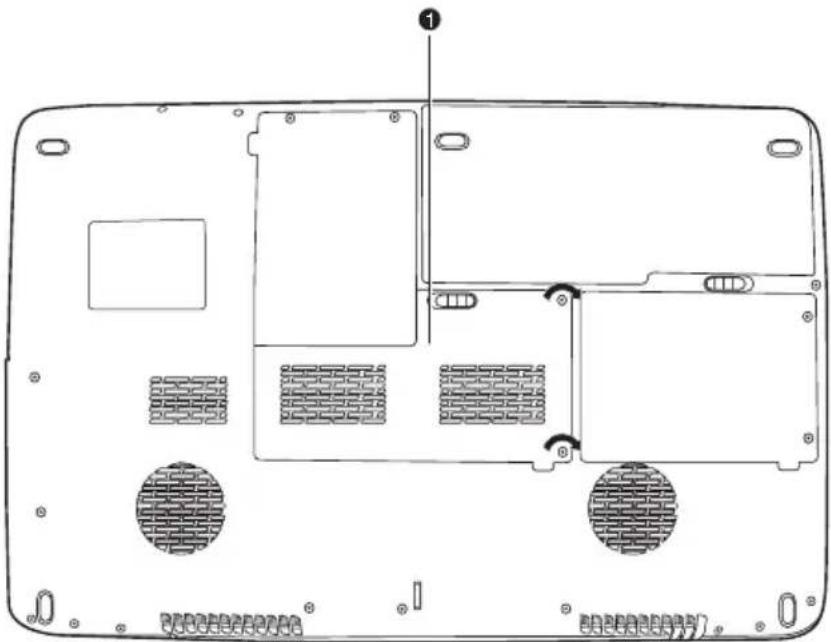 TOSHIBA Satellite P500D - Een geheugenmodule installeren - 1