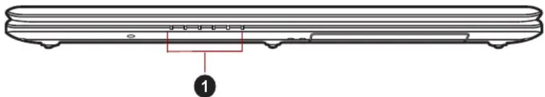 TOSHIBA Satellite L675D - Voorkant met gesloten beeldscherm - 1