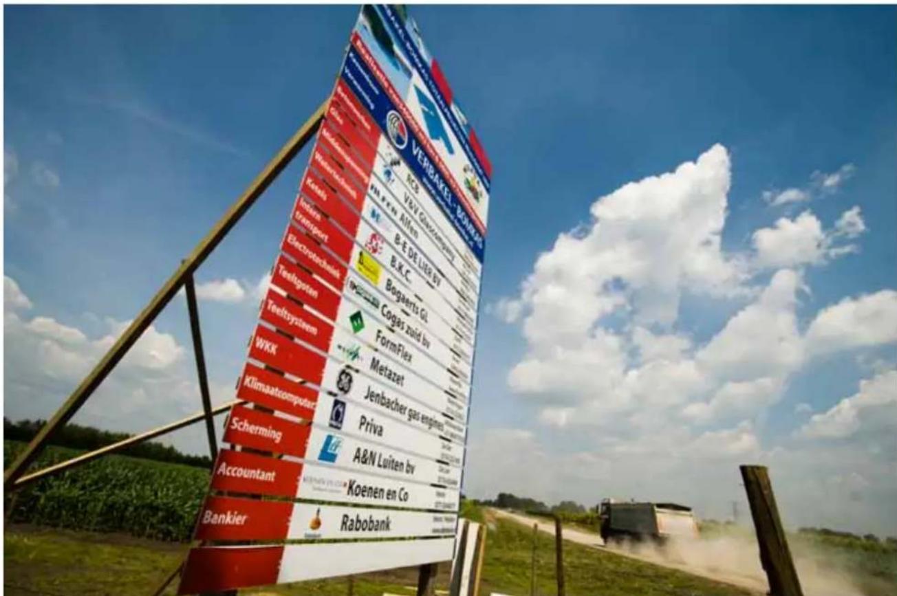 VEENBAKET VZU GOMZENGLERY B.E DE LIER BY B.K.C. Bogaerts Gl. Cogas zuid by FormFlex Metazet Jenbacher gas engine Priva A&N Luiten by Koenen en Co Bankier Rabobank