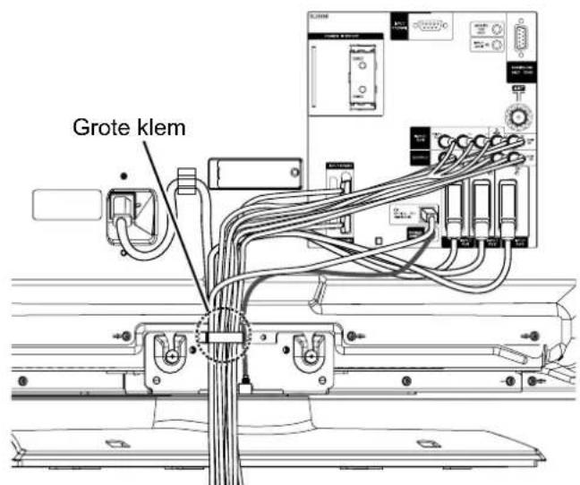 HITACHI P50XR01 - Stap 1. Vastzetten van het netsnoer - 2