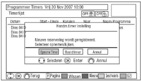 HITACHI P50XR01 - [Instellen Beeldtimer] - 1