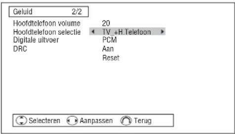 HITACHI P50XR01 - Geluidsmenu - 3