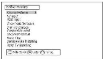 HITACHI P50XR01 - Menu Initiele Instelling - 1