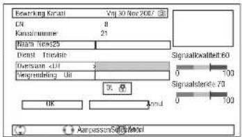 HITACHI P50XR01 - Menu Kanaalbeheer (DTT-modus) - 2