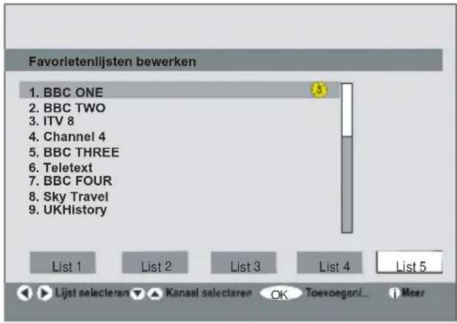 HITACHI L32H01 - Favorieten instellen - 1