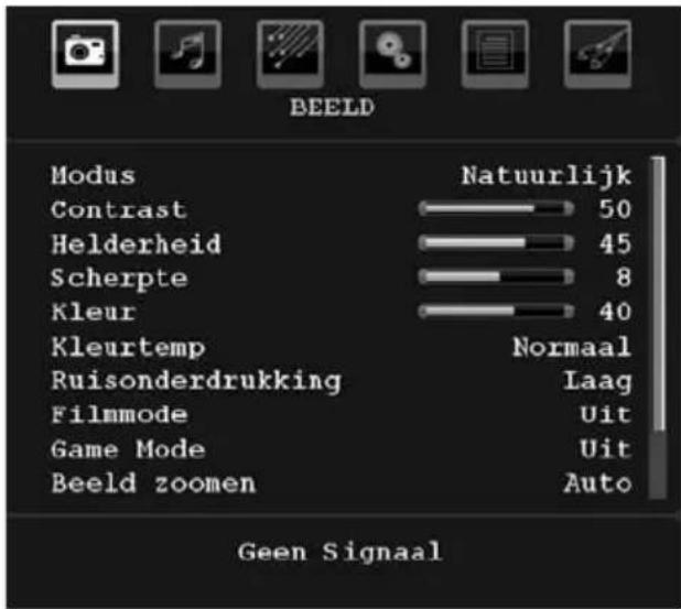 HITACHI L22DP04E - Analoge TV-menusysteem Beeldmenu - 1
