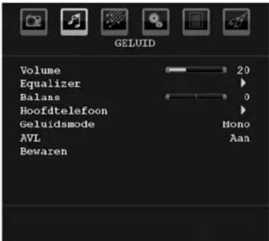 HITACHI L22DP04E - Geluidsmenu - 1