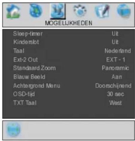 HITACHI 26LD6R10 - Mogelijkheden-menu - 1