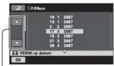 SONY DCR-SR33 - Alle films of stilstaande beelden die op dezelfde dag zijn opgenomen, in één keer verwijderen - 1