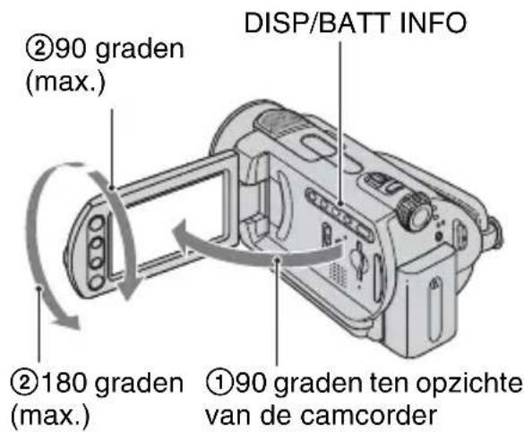 SONY DCR-SR33 - Het LCD-scherm aanpassen - 1