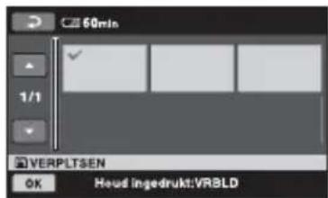 SONY DCR-SR33 - De volgorde van de afspeellijst wijzigen - 1