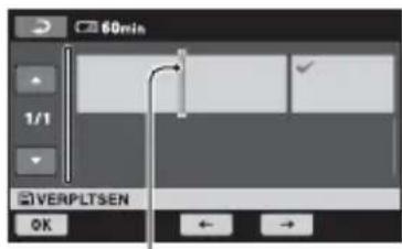 SONY DCR-SR33 - De volgorde van de afspeellijst wijzigen - 2