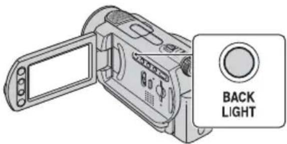 SONY DCR-SR33 - De belichting voor onderwerpen met tegenlicht aanpassen - 1