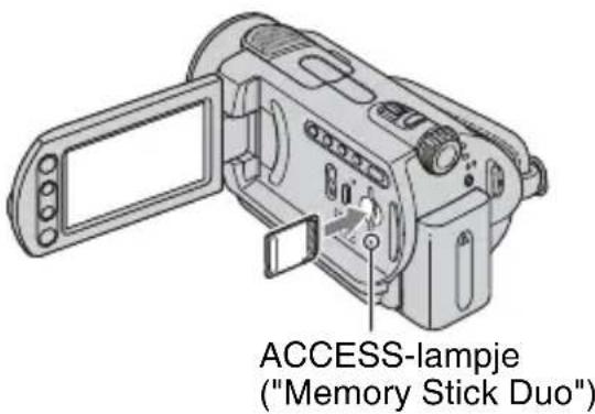 SONY DCR-SR33 - Stilstaande beelden opnemen op een "Memory Stick Duo" - 1