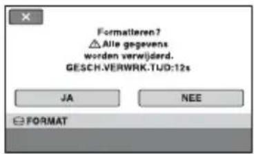 SONY DCR-SR33 - Raak 📋 (HDD/GEHEUGEN BEHEREN) → [FORMAT] aan in het (HOME MENU). - 1