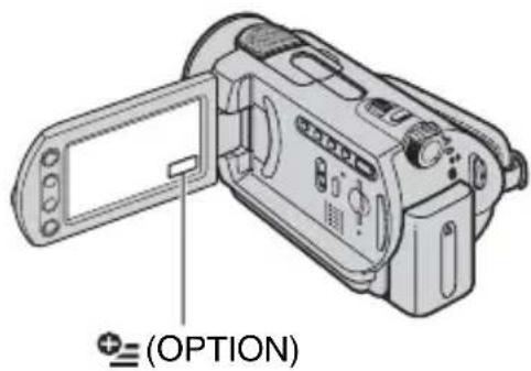 SONY DCR-SR33 - Gebruik van het OPTION MENU - 1