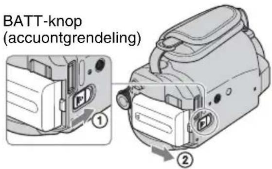 SONY DCR-SR33 - De accu verwijderen - 1