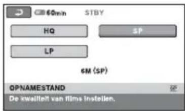 SONY DCR-SR33 - Raak het gewenste item aan. - 1