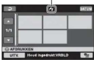 SONY DCR-SR33 - Raak [AFDRUKKEN] (vaste schijf) of [AFDRUKKEN] ("Memory Stick Duo") aan, afhankelijk van het medium van het af te drukken beeld. - 1