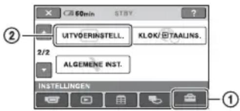 SONY DCR-SR33 - UITVOERINSTELL. - 1