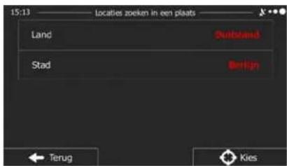 15:13 Localities zoeken in een plaats Land Stad Berkijn Terug Kies